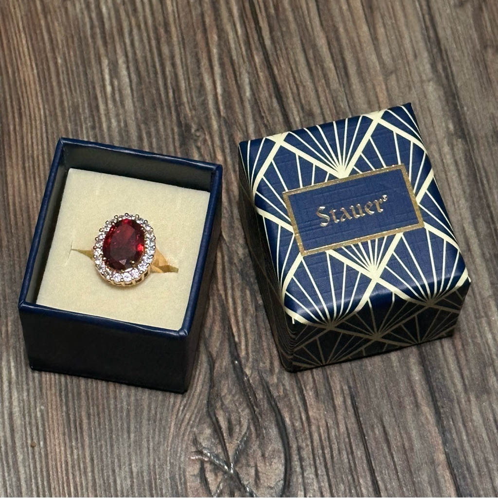 Stauer Red Hot Lovers Womens Ring Size 6 20$